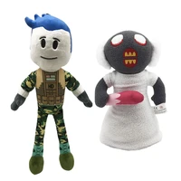25 38cm hot game robloxs plush toys doll captain camouflage boy halloween granny soft stuffed toy baby kids birthday gift