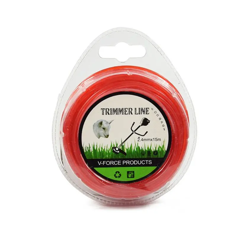 

2.4mm15m Grass Cut Strimmer Line Round Nylon Cord Wire String For Grass Trimmer