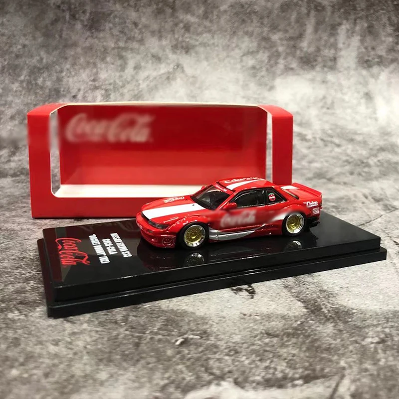 

Модель автомобиля INNO 1/64 Nissan Silvia S13, модель автомобиля из сплава Rocket Bunny Cola, демонстрационные подарки