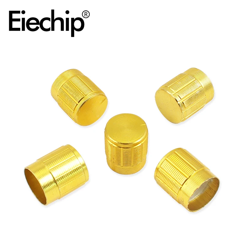 

10pcs/Lot 15X17mm potentiometer knobs cap 6mm Shaft Hole high quality Alloy knob for WH148 potentiometer encoder audio switch