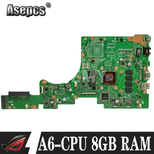 akmey e402ba with a6 cpu 8gb ram mainboard for asus vivobook e402 e402b e402ba e402bp laotop mainboard e402ba motherboard test free global shipping