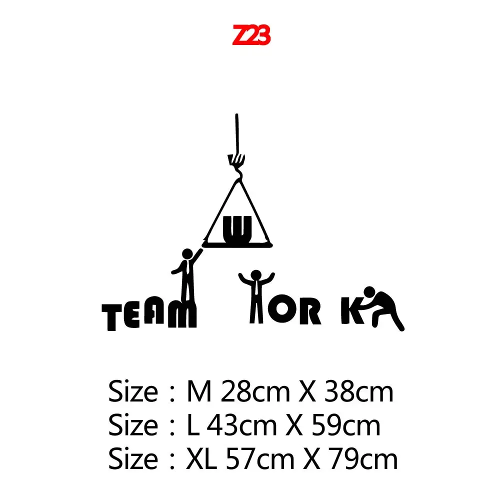 Съемная виниловая наклейка на стену с надписью Team для гостиной декоративная
