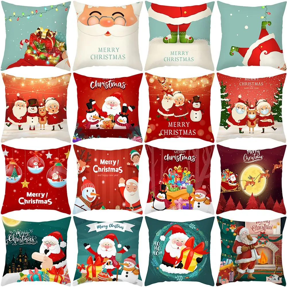 

Santa Claus Sofa Fashion Sense Bedroom Christmas Pillowcase Pillowcase Deco Cushion Cover