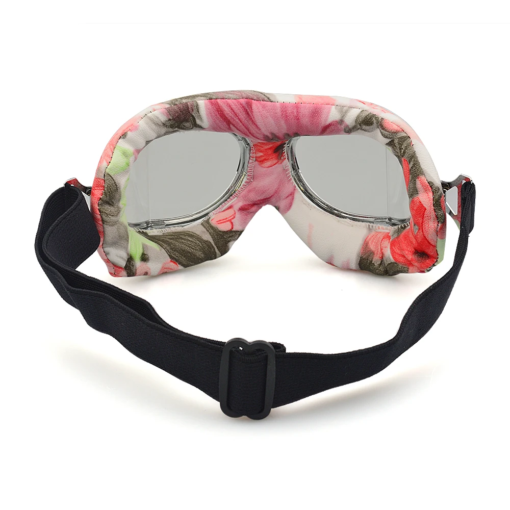 Цветочные рамки ретро мотоциклетные очки винтажные мото классические для Harley Pilot