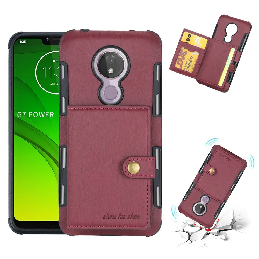 Чехол для телефона Motorola G7POWER E5PLUS G4 G5SPLUS E4 PLUS G5 кожаный чехол с держателем