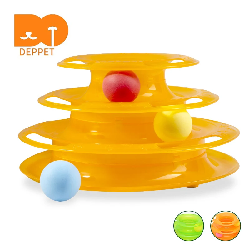 Deppet милая игрушка для кошки трехслойный трек мячик игровая тарелка сумасшедшая