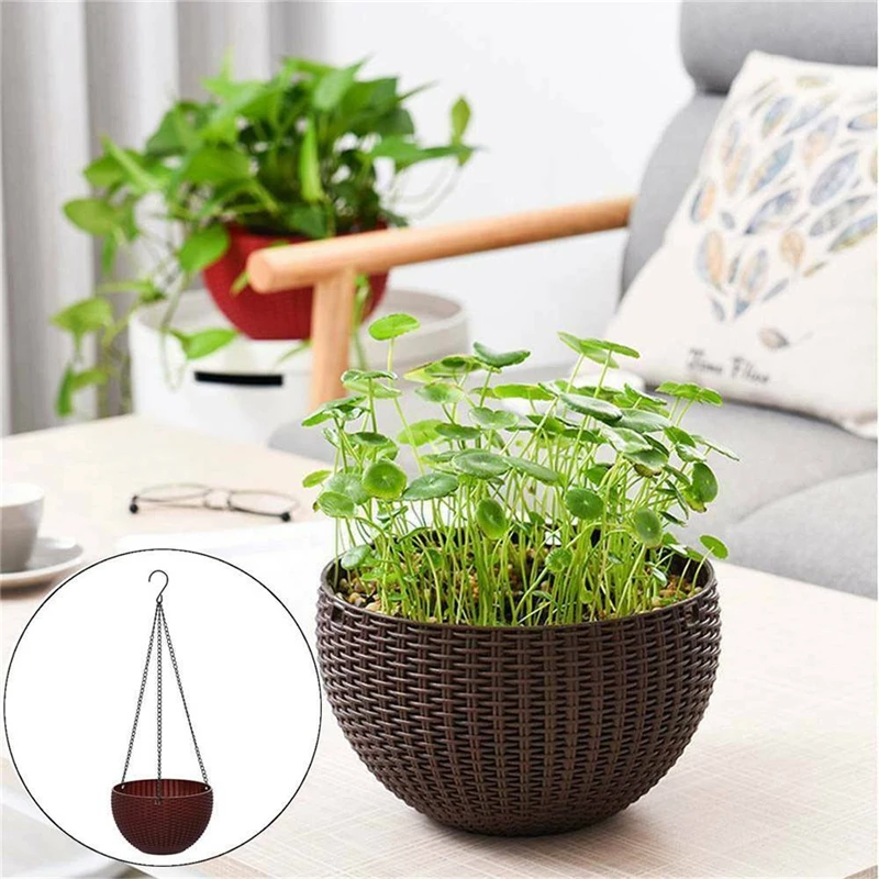 Полимерное подвесное растение корзина для горшков вешалка цветочного горшка