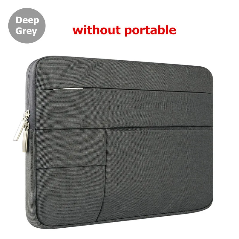 Dark grey Сумка для ноутбука для Dell Asus lenovo hp acer Сумочка компьютер 11 12 13 14 15 дюймов для Macbook Air Pro Ноутбук 13,3 15,6 чехол - Цвет: Dark grey