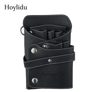 Из искусственной кожи Профессиональная парикмахерская сумка для волос, ножниц, машинки для стрижки волос, сумка-кобура для парикмахерской, Чехол-держатель с поясным ремнем через плечо