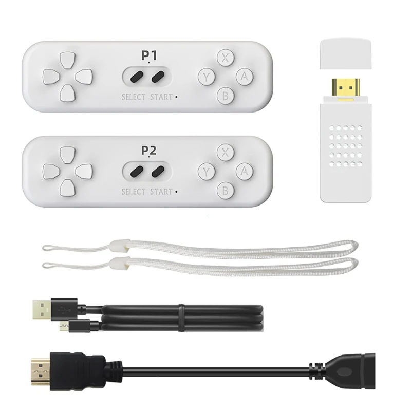 

Video Game Console Wireless Controller, Built-in 830 Games Y2 FIT HDMI-Compatible Classic Gaming Kit Accessories H9EB