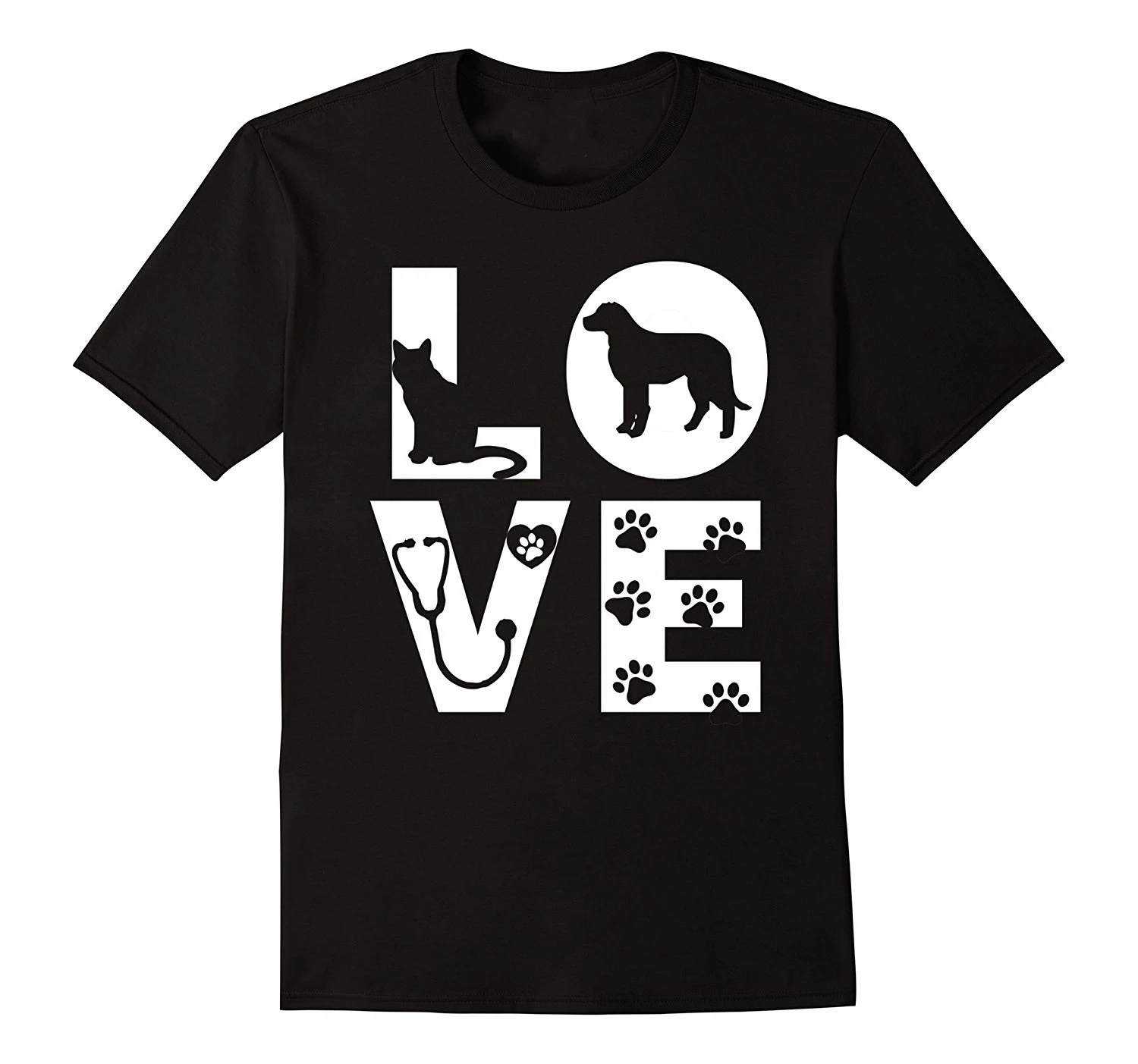 

Men'S 3D Print Fashion High Quality Mens Vet Tech Love Animals Veterinarian Technician Cool Men Cotton Tees Streetwear