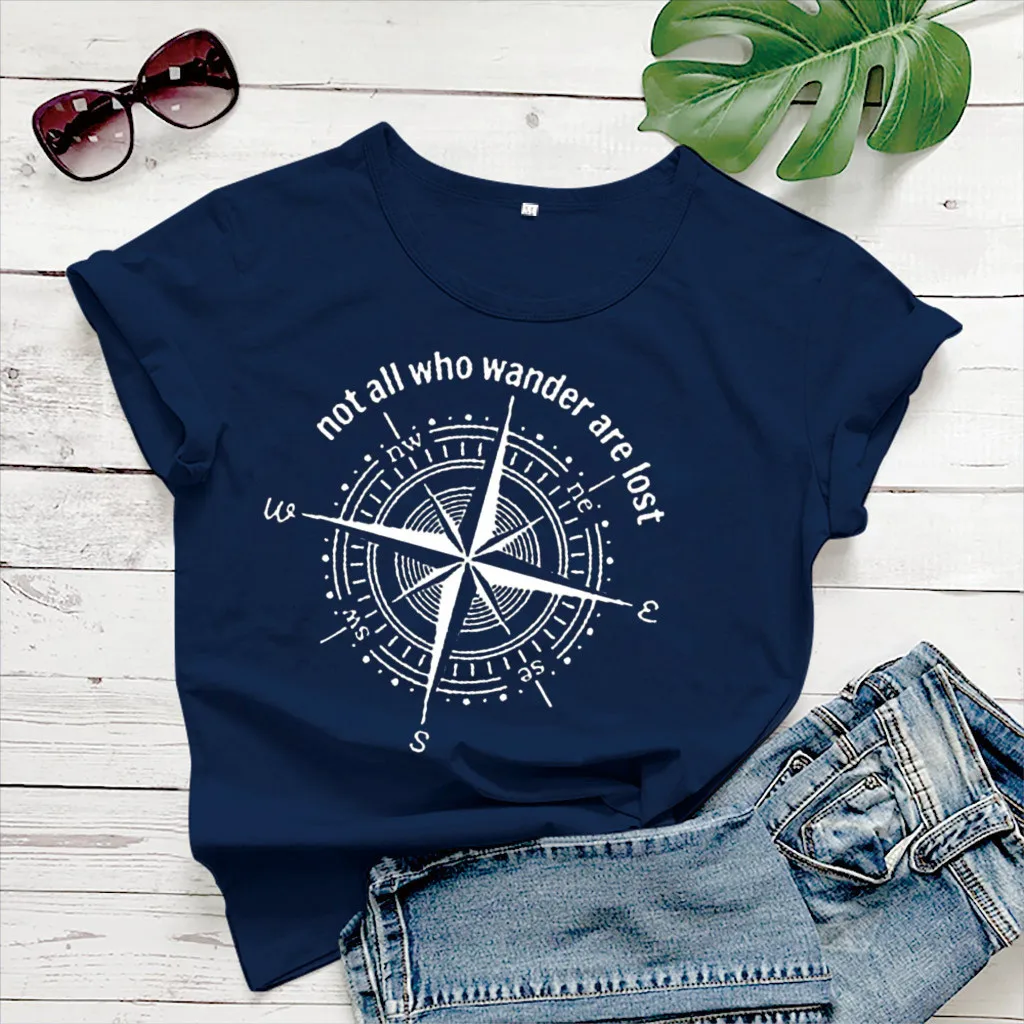 Женская футболка с короткими рукавами и круглым вырезом летняя свободная