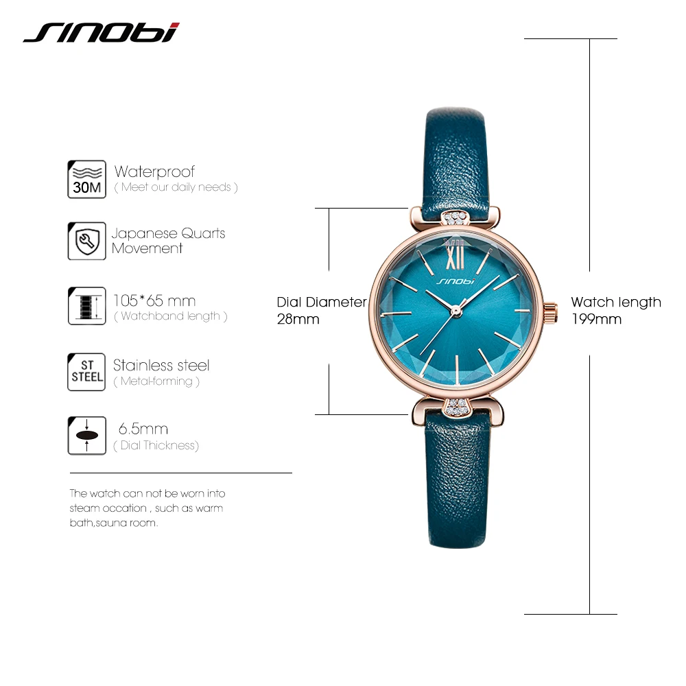 Модные женские наручные часы SINOBI со стразами имитация керамики ремешок топ