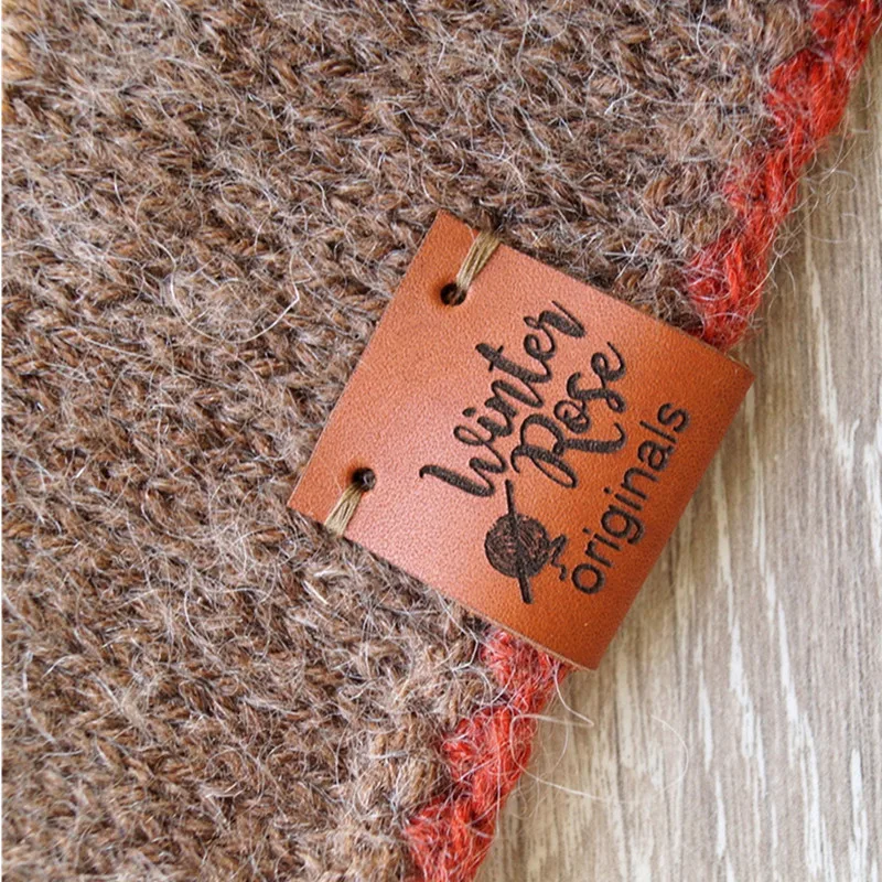 55 шт персонализированный кожаный шить на одежная этикетка для при изготовлении