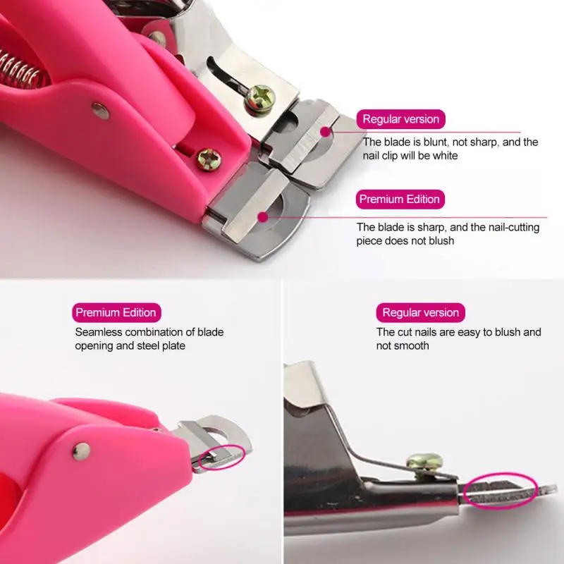 Пластиковые u образные ножницы для французского маникюра ногтей УФ ложный