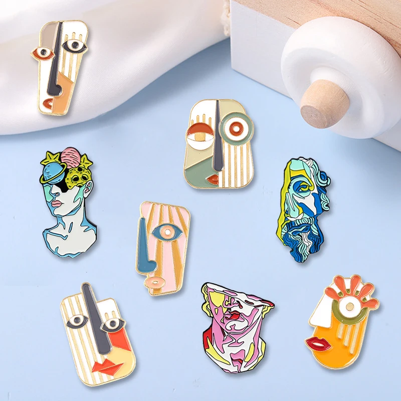 Креативная трендовая мультяшная забавная арт-брошь на лацкан масляная капля