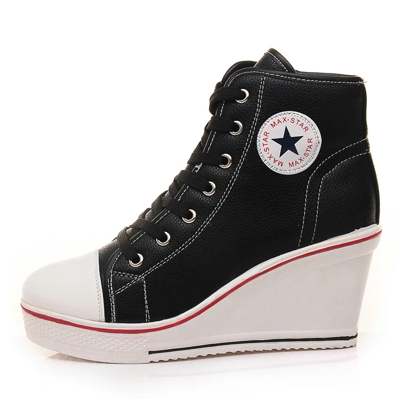 Женские кожаные ботильоны на танкетке со скрытым каблуком Размеры 35 43|Женские