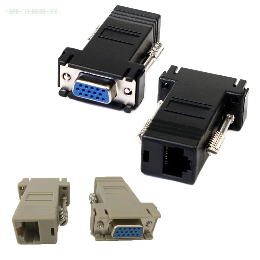 Заводская цена Лидер продаж новый удлинитель VGA мама для Lan Cat5 Cat5e RJ45 Ethernet адаптер