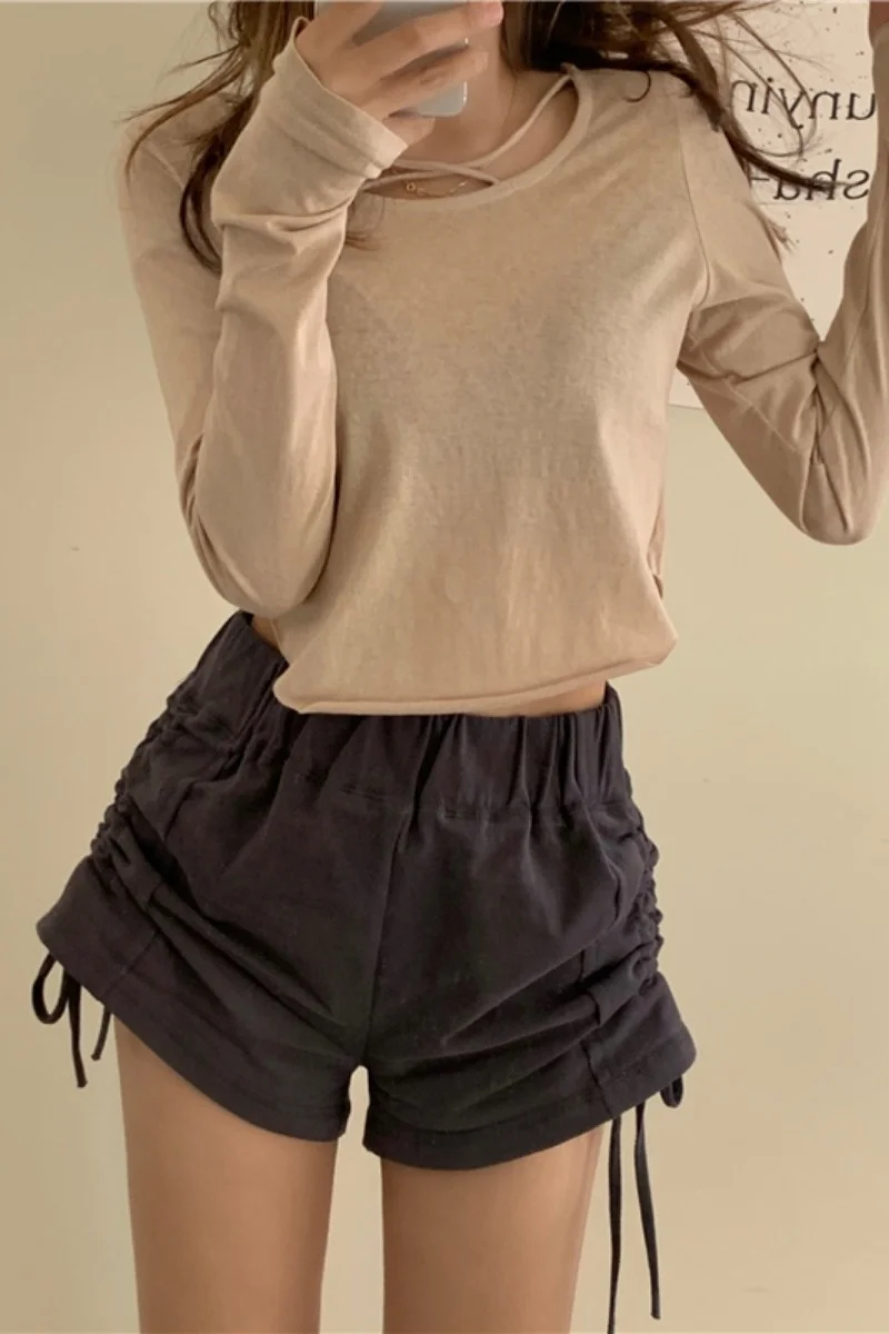 Дизайнерские шорты штаны популярный костюм для девочек Солнцезащитный Топ