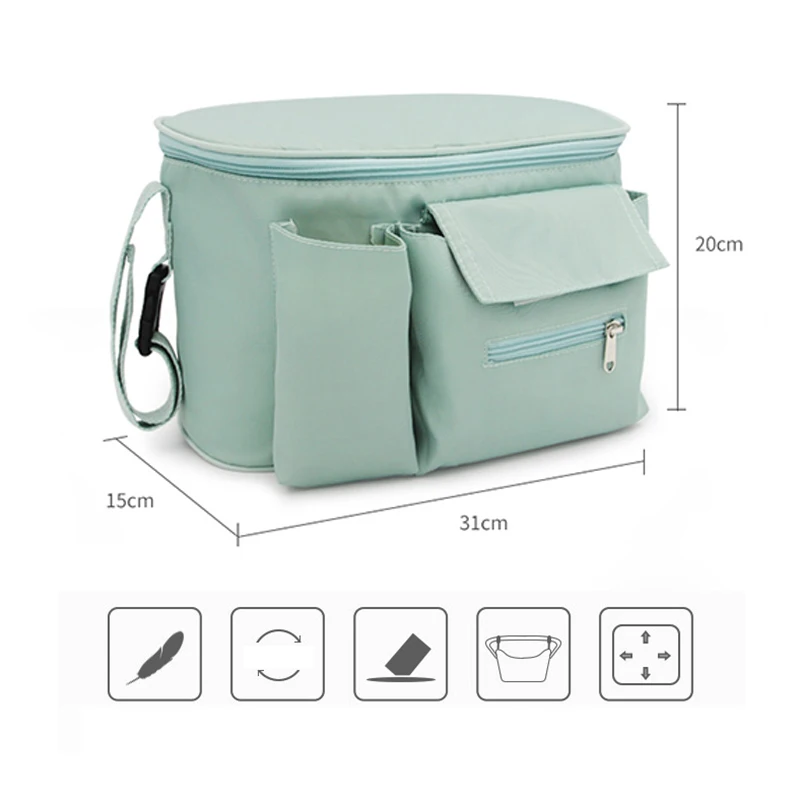 Сумка-Органайзер для детской коляски сумка подгузников мам сумка-Крючок