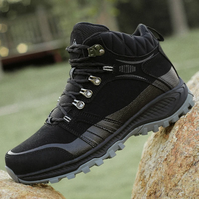 Новинка 2019 Мужская защитная обувь высокие защитные ботинки для работ на открытом