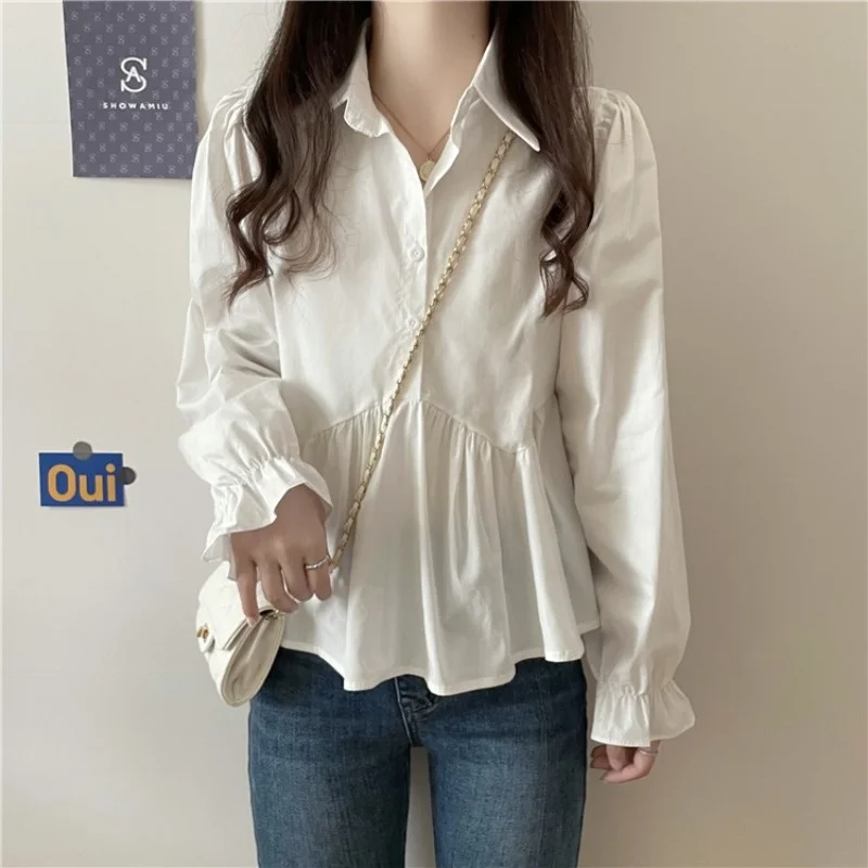 Осень 2021 новый дизайн Детская рубашка Sense весна и осень женская с длинным рукавом