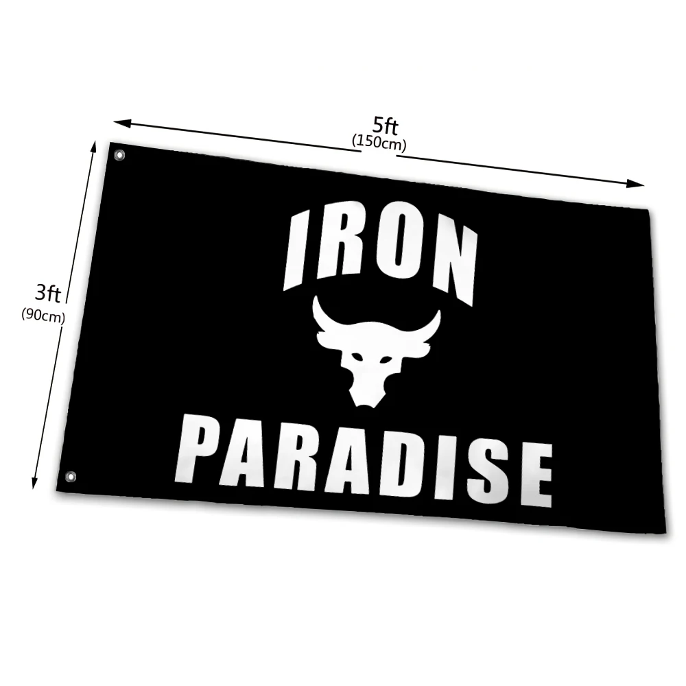 Железный Райский флаг баннер для фитнеса тренажерного зала размер флага узор на