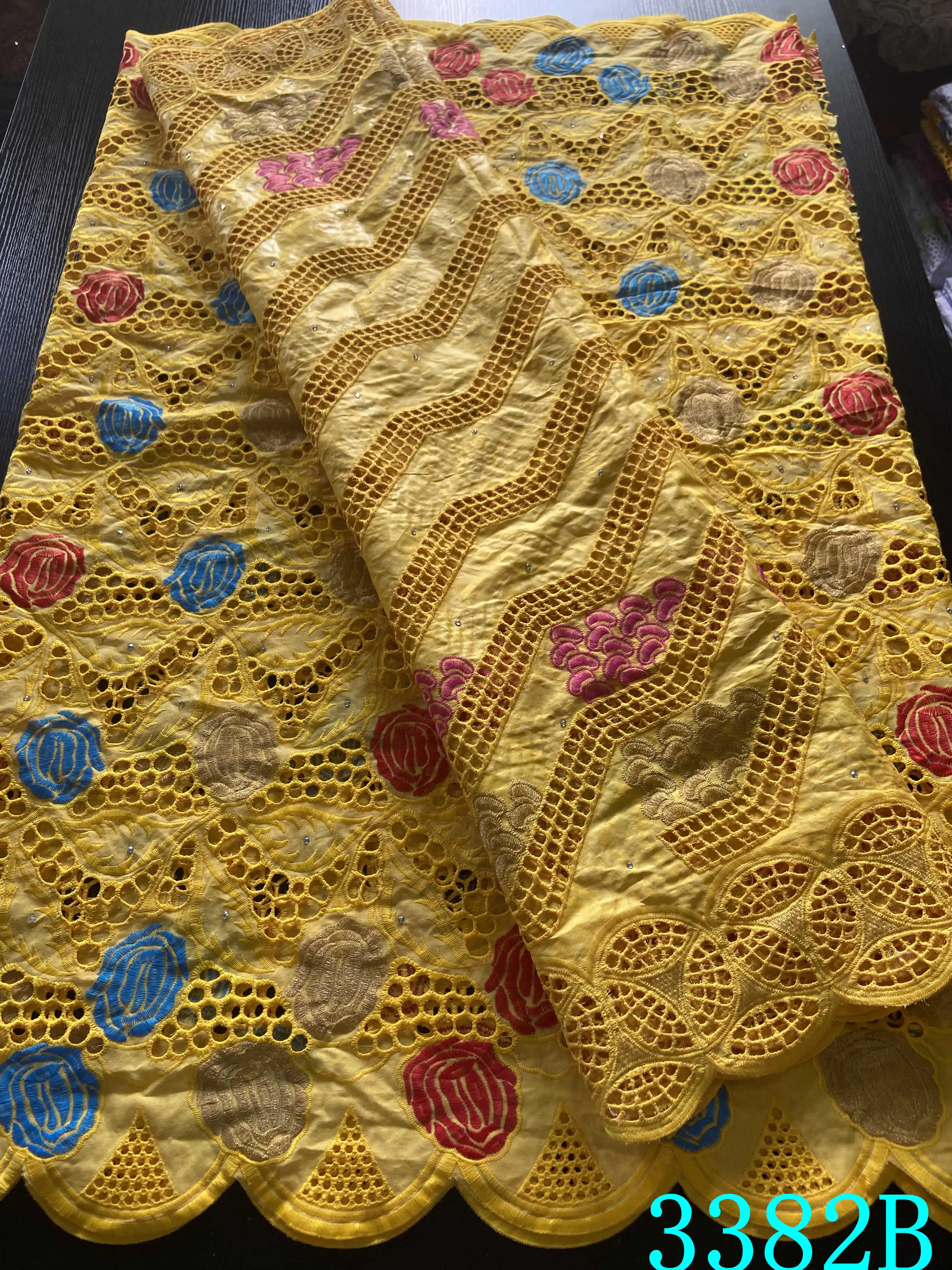 2 5 + ярдов базин богатый Африканский 100% хлопок ткань из Дубая Swiss вуаль кружева в