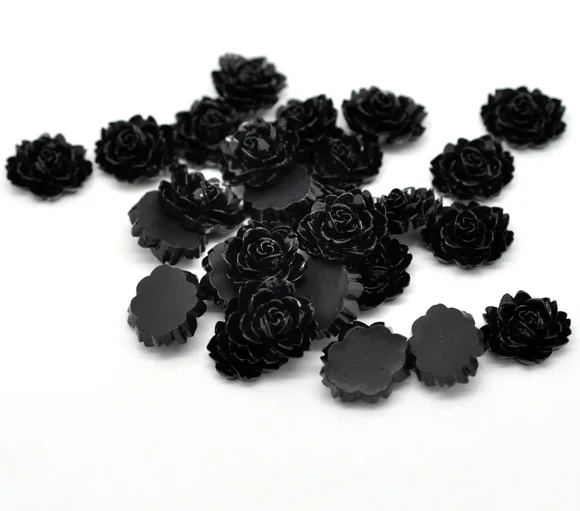 50 шт Смешанная разноцветная Подвеска Украшения цветов бусины кабошоны для скрапбукинга DIY детали для украшений пуговицы
