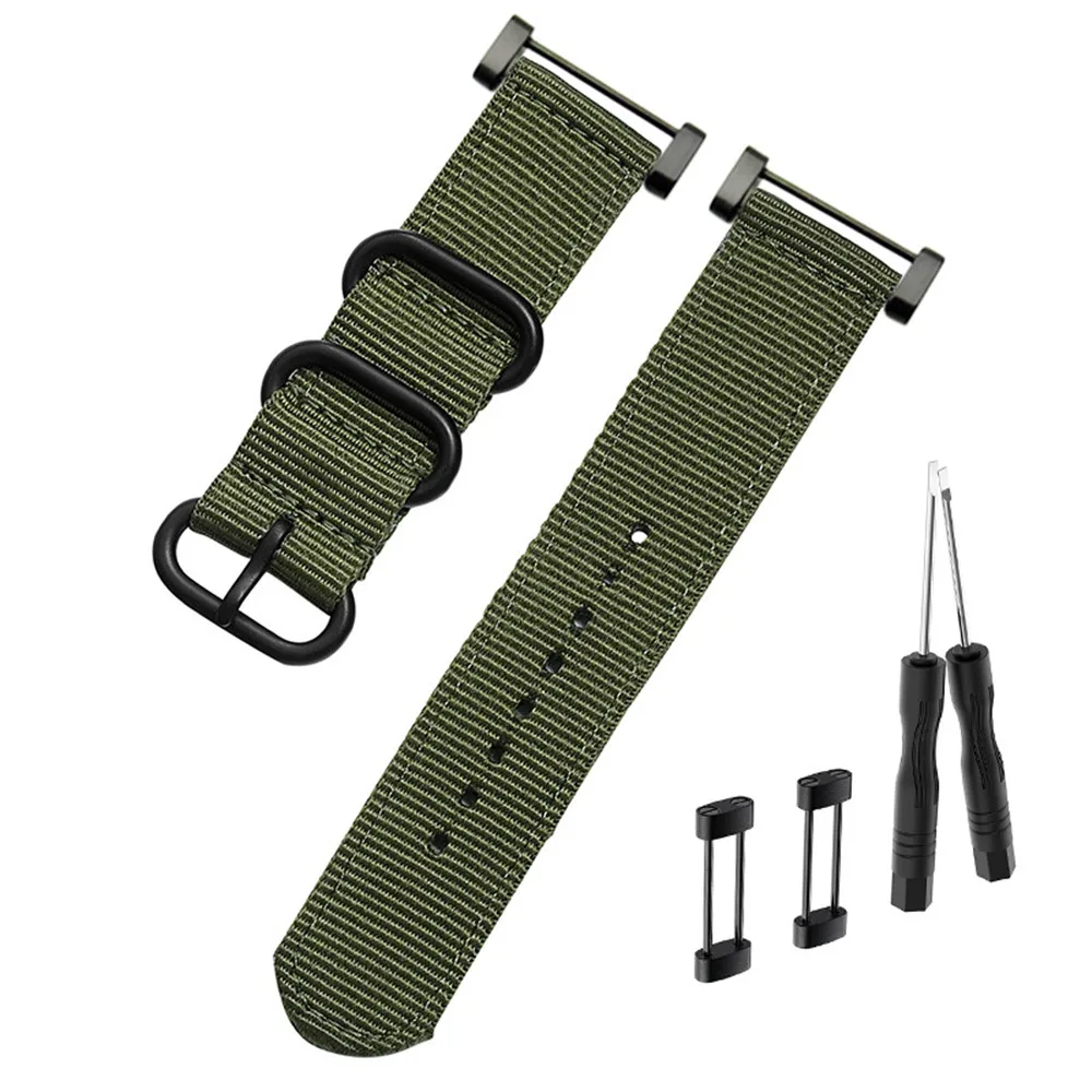 

Hot sale For Suunto Core Fahsion Nylon Strap Band With Lugs Adapters Tools 24mm Watch bands nylon smart bracelet for men watches