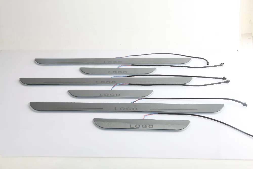 

Led Dynamic Moving Door Scuff Nerf Bars & Running Boards Door Sill Light Plate Overlays Linings for Corvette C5