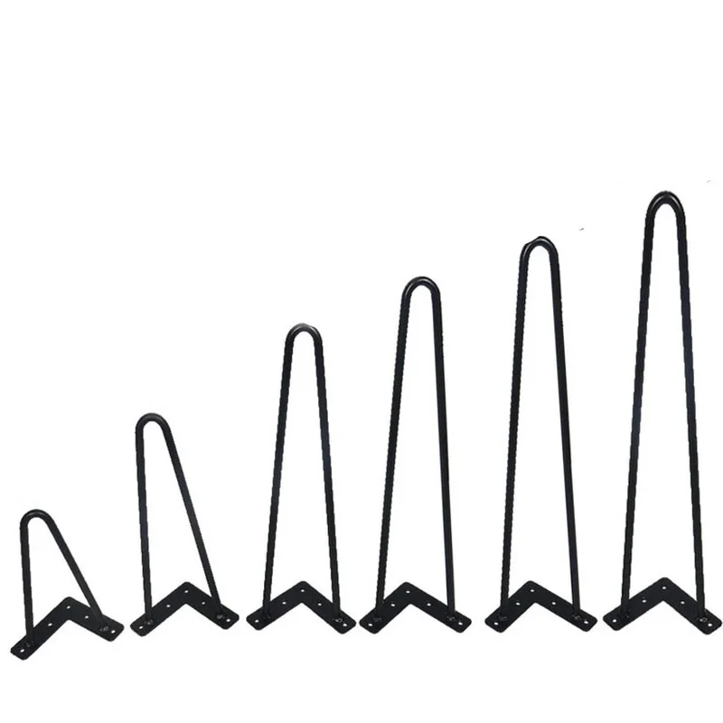 4 шт. U образная металлическая шпилька ножка стола кронштейн 10 дюймов Твердая