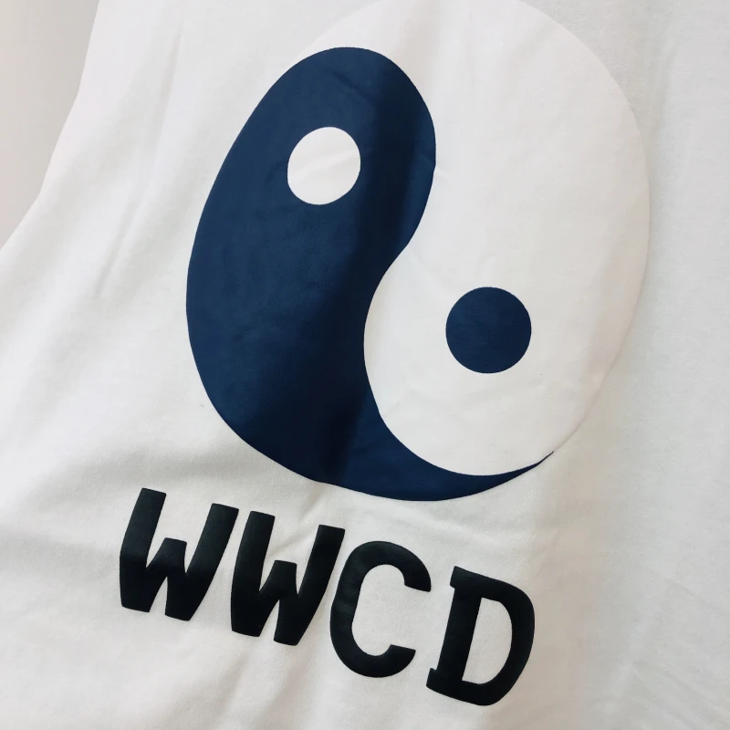 Новинка Yinyang 2021 CPFM.XYZ KANYE West WWCD мужские футболки с улыбкой футболка хип-хоп