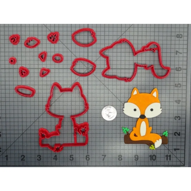 Форма для печенья Fennec fox милое животное сердце лиса лицо помадка печать 3D