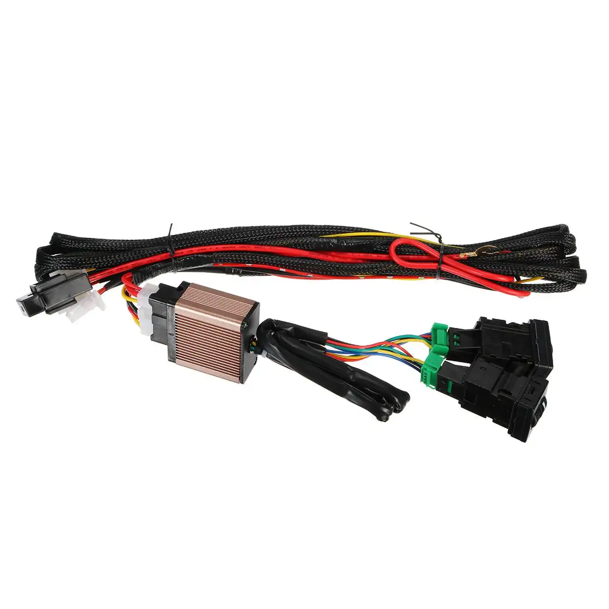 

4Pcs Heated Seats Car Seat Cover Heat Pad Carbon Fiber Heated Auto Car Seat Heating Pad for Winter Warmer Vehicle Heater Mat