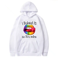 i liked it so its mine colorful lips print hoodies women autumn winter graphic long sleeve pullovers fashion hooded sweatshirt