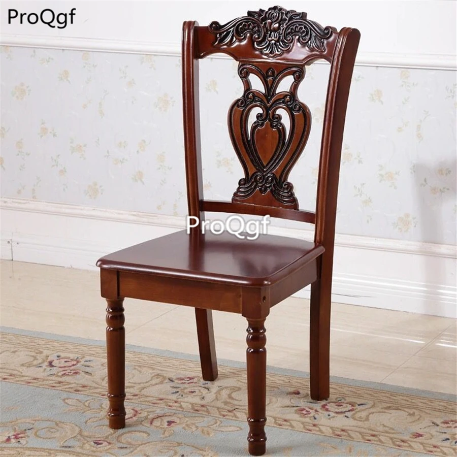 Модный обеденный стул Prodgf в европейском деревянном стиле 1 комплект|Обеденные