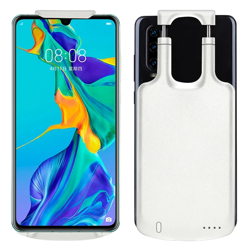 Универсальный чехол для зарядного устройства для Google Pixel 2 3 3A 4 power Case type-C регулируемая крышка для Pixel 3a XL 4 XL power Bank Case - Цвет: Белый