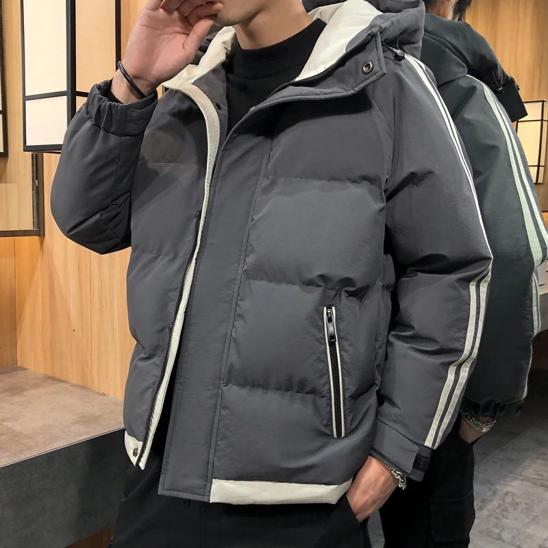 Men Winter Jackets 2021 Warm Thick Parkas Coat Male Fashion Casual Solid Streetwear Jacket Brand Windbreaker Outerwear M-4XL
