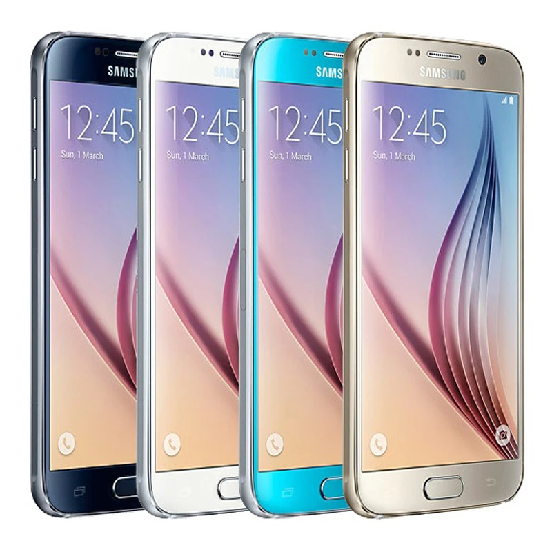 SAMSUNG Galaxy S6 разблокированный S6 Egde мобильный телефон Восстановленный 5,1 ''32 Гб rom 3 Гб ram Android телефон