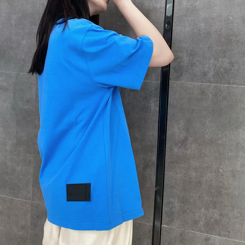 

We11done T-shirt High Quality Hot-dyeing Letter Printing Drop-shoulder Short-sleeved Men Women Oversized Welldone Casual Tshirt