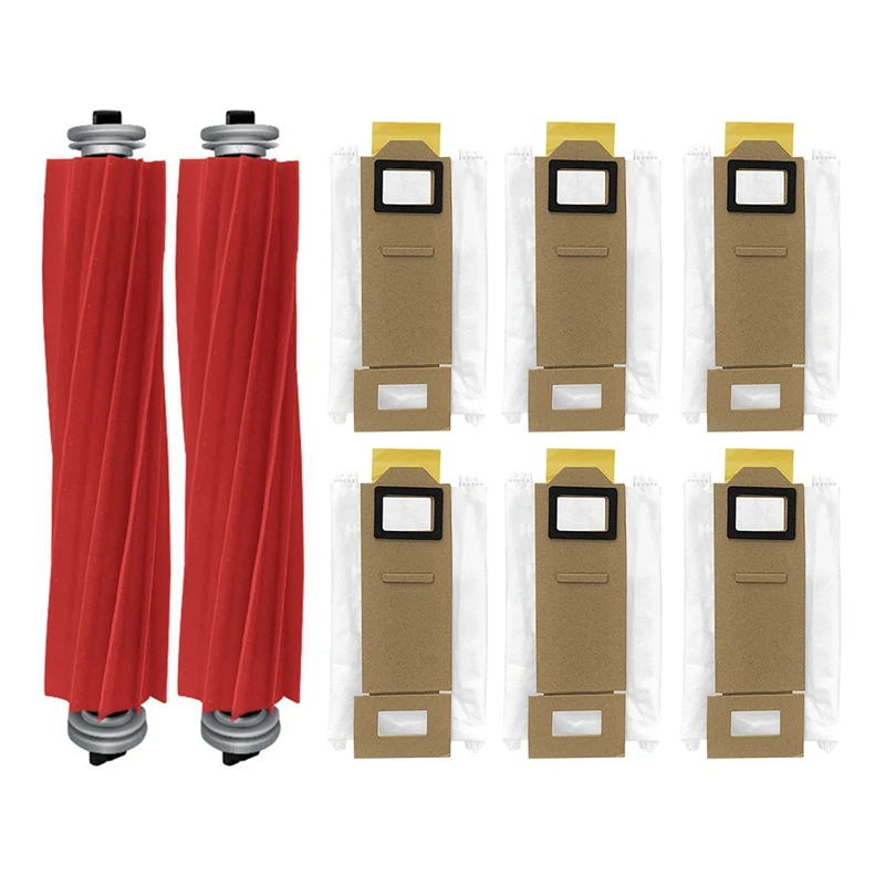 

8Pcs Main Brush Dust Bag Replacement Parts for Xiaomi Roborock S7 T7S Plus Vacuum Cleaner Spare Accessories