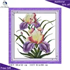 Joy Sunday фиолетовый цветок вышивка крестиком H246 14CT 11CT Счетный и штампованный домашний декор остаются ароматы цветы наборы для вышивки крестиком