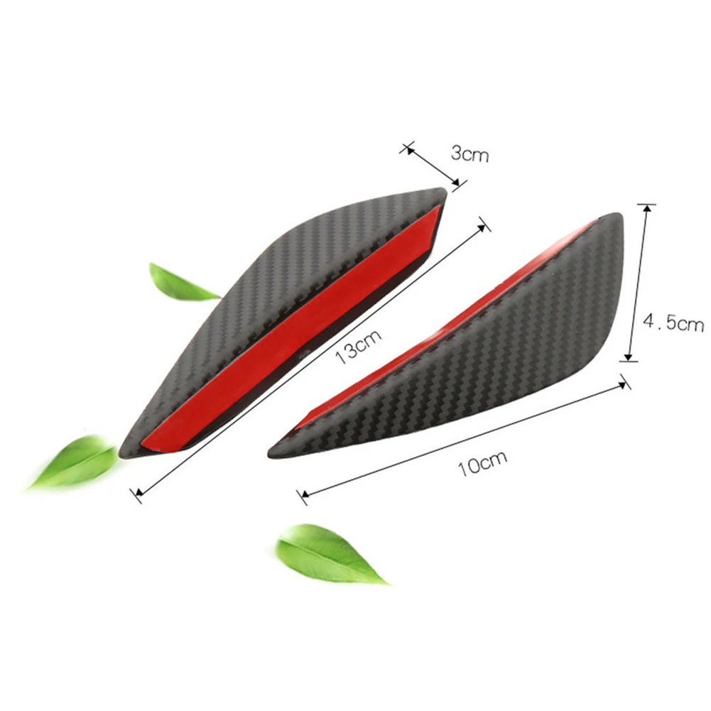 4 шт. углеродное волокно автомобильный Стайлинг передний бампер разделитель для