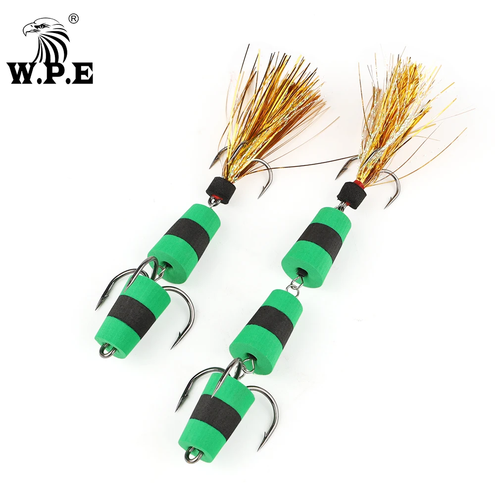 W.P.E New MANDULA Fishing Lure Multicolor Size M/L SwimBait Bass Lure Insect Bait Soft Fishing Lure Fishing Tackle Foam Lure