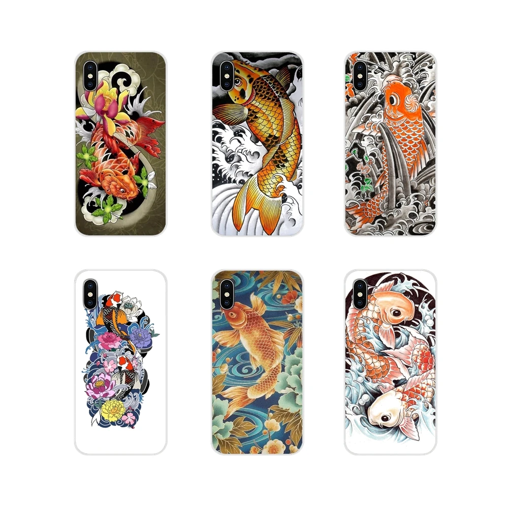 Мобильный телефон чехол японская Татуировка Koi Fish для Apple iPhone X XR XS 11Pro MAX 4S 5C SE 6S 7 8