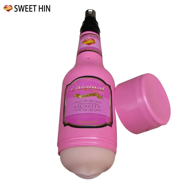 Вагина настоящая мастурбатор для мужчин кукла бутылка вина силиконовая Мужская