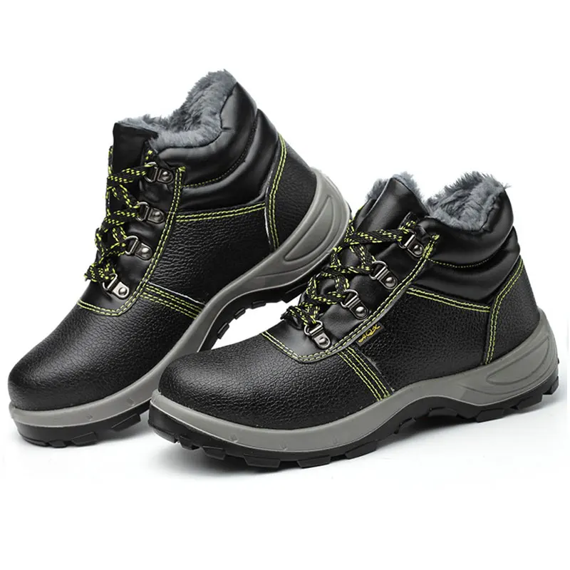 

Cotton Shoes Men Work Safety Shoes Steel Toe Anti-Smashing Wear roof Soft Light Indestructible Protective Boots Sneaker