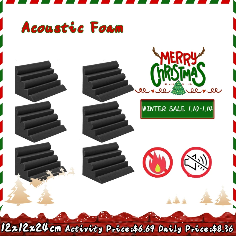 2 шт. 12x12x24 см акустическая Звуконепроницаемая пенопластовая ловушка для басов