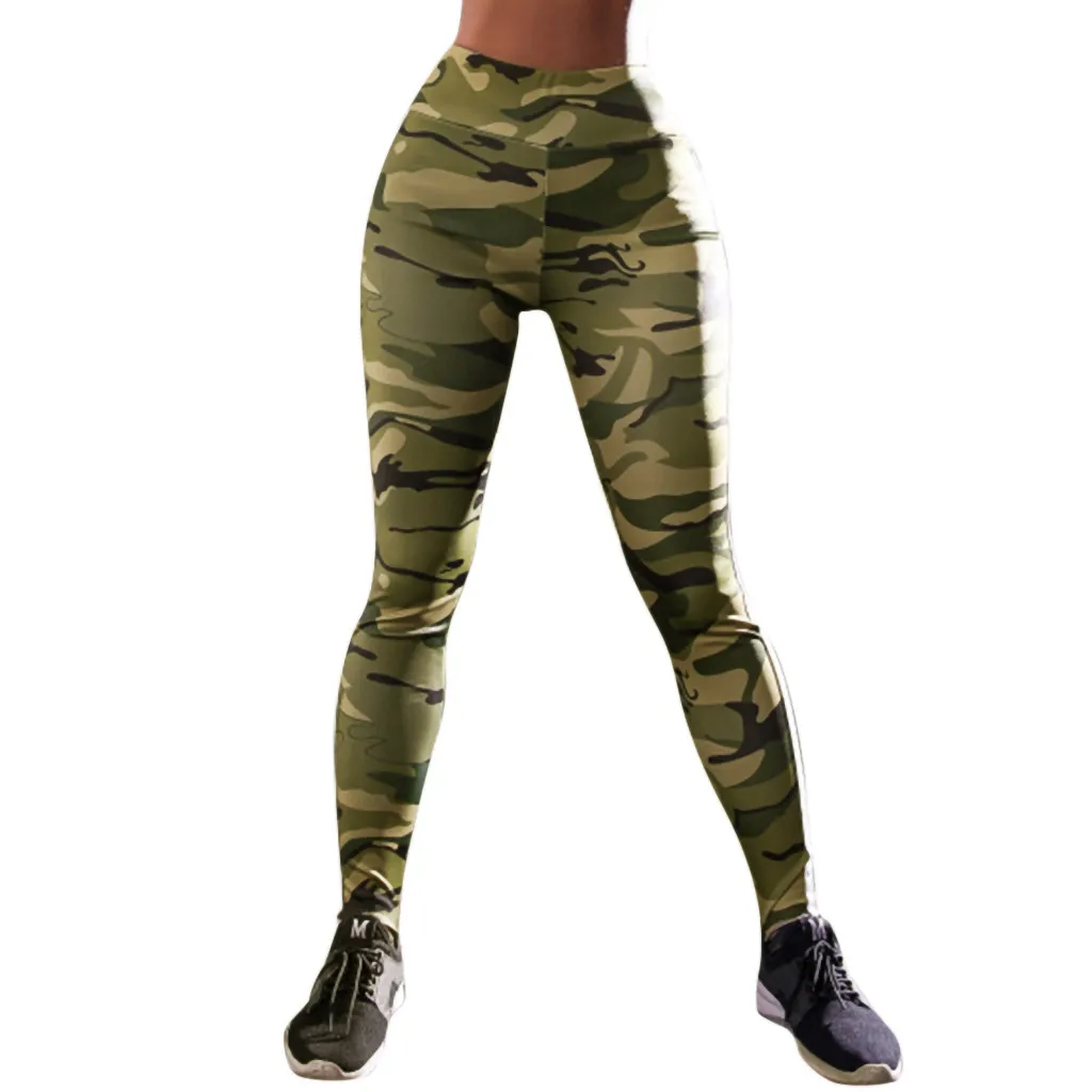 

Women High Waist Pants Workout Print Leggings Fitness Sports Gym Running Athletic Pants pantalones mujer